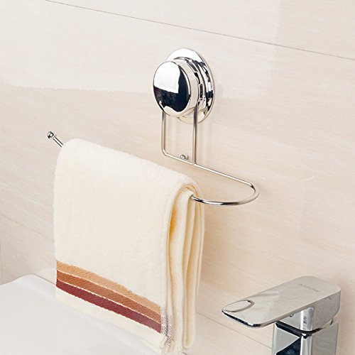 MBYW Portasciugamani Moderno Minimalista Portasciugamani Elegante per Il Bagno di Moda Portasciugamani a Ventosa Potente Cucina Bagno Muro Bagno portasciugamani in Acciaio Inox