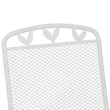 greemotion Sedia impilabile giardino “Toulouse” in acciaio rivestito in plastica, ca. 55 x 97 x 73 cm, portata massima fino a 110 kg, bianca