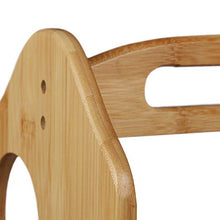 Relaxdays Portabottiglie da Terra per 6 Bottiglie, Cantina in bambù HLP 40x20x20 cm, Manico, Design Originale, Naturale, Legno, Marrone, 20x20x40 cm