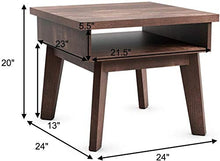 YRRA Tavolino da Comodino da Comodino in Stile retrò e Rustico, tavolino con cassetto Aperto, Tavolo da casa per Soggiorno Camera da Letto