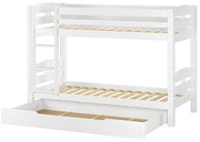 Erst-Holz Letto Castello Bianco 90x200 per Bambini divisibile con doghe rigide e cassettone 60.10-09 W S1