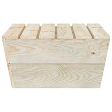 Tidyard 2 pz Set Divano Pallet da Giardino con Tavolino in Legno di Abete Impregnato,Poltrona da Giardino per Esterno in Legno con Tavolino,Poltrona Divano in Legno da Esterno