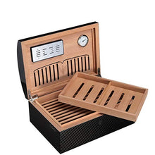 Umidificatori Humidor Armadio for Sigari Doppio Contenitore for Sigari Scatola for Sigari Cava Multistrato di Grande capacità Scatola for Sigari con Design Cavo Grande Scatola for Sigari