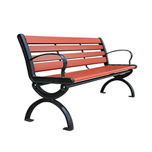 Panca da giardino, da giardino, da terrazza, da giardino, in plastica, in legno, per il tempo libero, da esterno, 2-3 posti, da cortile, in metallo, in ghisa, per fila, sedia da veranda resistente
