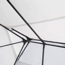 vidaXL Gazebo con Parasole a Vela Bianco 3x4 m Tenda Ombrellone Tenda Tendone