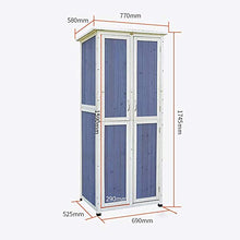 BESTSOON Armadietto da Esterno per Mobili da Giardino Impermeabile a Prova di umidità Protezione Solare Esterna Locker Balcone Cortile Giardino di Legno Solido Governo di immagazzinaggio