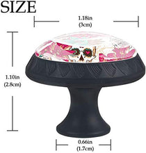 Halloween Rose Sugar Skulls Pomelli per Porta Set di 4 Pomelli per Mobili Manopole per Cassetti Cucina Armadio Vetro