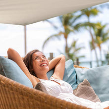 Relaxdays, Beige Tenda a Vela Rettangolare, Idrorepellente, Anti UV, Corde di Supporto, Terrazza e Giardino, LxP: 2x4 m, 2 x 4 m