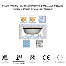 Lorena - Lavabo da incasso Talavera messicano, modello Cerames, 44,5 x 36 x 13 cm, ovale