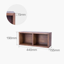 RCLD Una partizione mensola di Legno di faggio Libreria Materiali di Alta qualità Strato cubo unitario Esporre Amichevole Vernice di Legno, Materiale di Legno: Quercia (Color : Walnut Color)