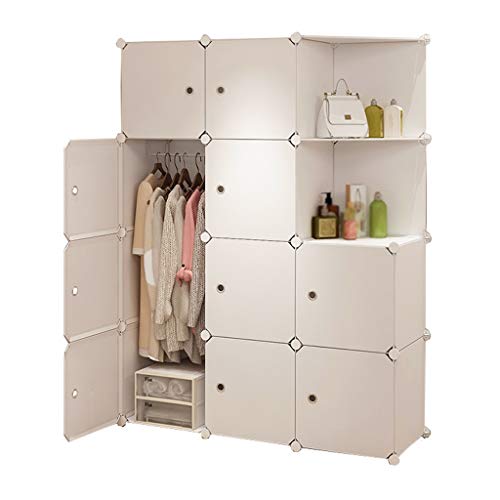Locker Withdoor Armadio Armadio Noleggio Clothes Divide-Grid Home Camera Hanging Angolo Rimovibili di Plastica Dormitorio 111X47X147CM MUMUJIN (Color : B)