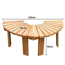 outdoor product Panca da Giardino Rotonda da Esterno,Anticorrosivo Legno Massello Cortile Balcone Panchina Panchina Albero Sgabello,per Prato/Canale di Lavoro/Panca Decorativa