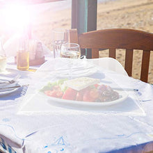 Set di 4 coperture pieghevoli per cibo, per frutta, picnic, feste ecc. (44 x 44 x 30 cm, bianco)