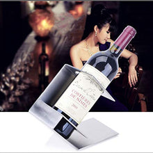 MSF Porta Bottiglie Porta Vino da appoggio in Acciaio Inox con portabottiglie, portabottiglie da Vino in Metallo da appoggio Portabottiglie da Vino, Perfetto per tavoli da Bar e da casa, 19 × 10 × 17