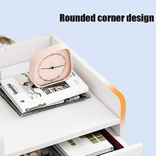 Mobiletto in Legno di 2 Cassetti Bianco Comodino per Camera da Letto Cassettiera da Pavimento Armadio per Soggiorno Completamente Assemblato