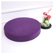 Bangdezid - Cuscino rotondo per divano, cuscino rotondo da pavimento, per interni ed esterni, 5 cm di spessore, multicolore, viola, 50 x 5 cm