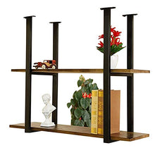 Scaffale da Soffitto A 2 Strati in Legno Massello ， Scaffale da Appendere in Legno Massello, Adatto per Ristorante/Bar/Cremagliera per Soffitto Familiare ， 4 Dimensioni (Size : 100 * 30 * 67.2cm)