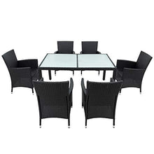 WYLZLIY-Home Set Mobili da Giardino Set Mobili da Esterno Seduta A Sedere in Rattan di Alta qualità Set da Giardino per Giardino Cattan Sedia Mobili da Giardino All'aperto con Tavolo 6 Sedie