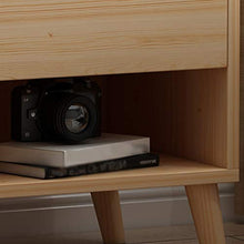 WALNUTA Comodino Minimalista Nordico, Armadio Moderno in Legno massello per Camera da Letto Minimalista