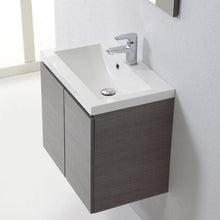 Kiamami Valentina MOBILE BAGNO 60 CM CON DUE ANTE MANHATTAN GRIGIO SOSPESO