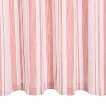 vidaXL 2X Tende con Anelli Classici Eleganti Traslucide Moderne Tendaggi Rivestimento Finestre Privacy in Metallo e Cotone 140x245cm Rosa a Strisce