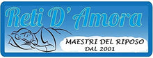 Reti D'Amora Rete A DOGHE Singola Verticali per Taglie Forti 80X190cm Singola Una Piazza Ortopedica Made in Italy