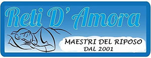 Reti D'Amora Rete A DOGHE Singola Verticali per Taglie Forti 80X190cm Singola Una Piazza Ortopedica Made in Italy