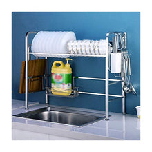 &ripiano di stoccaggio Scaffale di scarico del lavandino, unità di mensole multifunzione for mensole da cucina in acciaio inossidabile Scaffale di finitura
