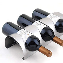 Porta vino alla moda in acciaio inox da appendere alla moda, scaffale per vino creativo cornice da parete per ispessimento vino