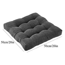 XHNXHN - Cuscino imbottito imbottito per sedia in velluto a coste, traspirante, cuscino quadrato (sedia non inclusa) sedia da giardino, ufficio, sala da pranzo, colore: blu navy, 50 x 50 cm