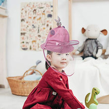 PRETYZOOM Cappellino per Bambini Visiera Trasparente Visiera Protettiva Visiera Protettiva Anti Sputo Anti Nebbia Visiera Cappello per Cucina per Bambini Forniture Esterne (Coniglio Rosa)