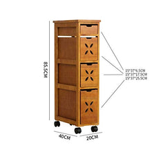 GJSN Home Storage Cabinets 20 cm Di Legno Solido Seam Governo Storage Box Cassetto Tipo Locker Camera Environmentally Friendly Narrow Armadietto Laterale,B