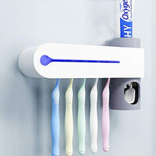 DWW Sterilizzatore spazzolino UV Parete aspirazione Bagno dentifricio portaspazzolino Automatico Set di Creme dentifricio spremere