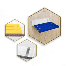 NYDZDM Sedile Pieghevole da Bagno, Sgabello da Parete per Doccia, Sedia da Parete Antinfortunistica, Sgabello da Bagno (Color : Blue)