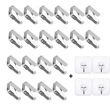 Zliger 20 Pezzo Fermatovaglia in Acciaio Inox Clip Tovaglie Tovaglia Copertura Morsetto Clip Metalliche Regolabili per Picnic Barbecue Buffets Food Feste Fai da Te Home And Outdoor Garden (Argento)