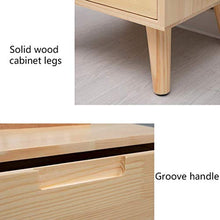 MMWYC Comodino all'Ingrosso della Famiglia Pine Addensare Locker di pompaggio da Terra Multifunzione Storage Box Camera Studio (Color : Wood Color)