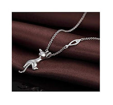 Baoxiaohed Collana in Argento Sterling, Collana in Argento Sterling Cat alla Moda Geometria del Pesce, Adatta per La Festa della Mamma, Regali di Anniversario E Regali di Compleanno