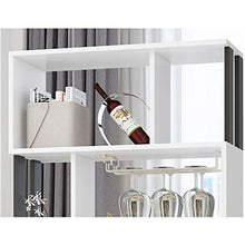 FPigSHS Porta Bottiglie da Vino Cantinetta per Vini Vetrinetta Vetrina Armadio divisorio Espositore a Terra Scaffale a Muro Multifunzione Contatore Bar da Soggiorno Soggiorno Cantina