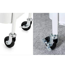 YIN YIN Carrello per Ripiani Cucina Rack in Acciaio al Carbonio Mobile conveniente Carrozzina Cucina Bagno Soggiorno Semplice Camera da Letto Moderna Verde Acqua 2 Colori Carrello a rulli