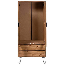 Tidyard Armadio Armadietto con 2 Cassetti e 1 Ampio Scomparto per Camera da Letto Salotto Salone Ingresso 76,5 x 53 x 196 cm
