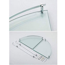YF-SURINA Organizzatore ordinato Mensola angolare Triangolo Bagno Parete in rame Placcatura cromata Ripiani portaoggetti trasparenti spessi Foratura 25 cm Yueb Aabc