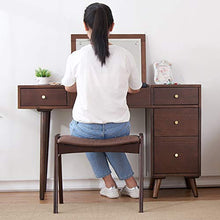 Sedile per trucco per camera da letto Trucco Sgabello spogliatoio in legno Tavolo Sgabello semplice trucco di colore solido Tabella sgabello imbottito Vanity sgabello del pianoforte scarpe da banco