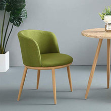 Sedia da ufficio,Tavolo morbido e confortevole Sgabello da bar Altezza della piastra del sedile 65 cm (26 pollici), struttura in legno massello Cuscino in misto cotone e lino, vernice color legno, u