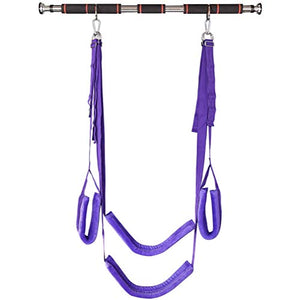 zxytg Swing per Coppie - Swing SM Bondage e Asta di Sostegno in Acciaio Inossidabile Swing Giocattoli sessuali (può sopportare 150 kg)