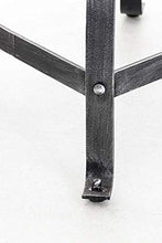 CLP Sgabello Design Industriale in Metallo Raja con Seduta in Legno - Sgabello Senza Schienale da Bancone Regolabile in Altezza 50,5-67 cm I S, Colore:Antico Argento