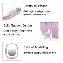 Specchio per il trucco,specchio singolo cosmetico specchio cosmetico da trucco specchio cosmetico da trucco per illuminazione a LED