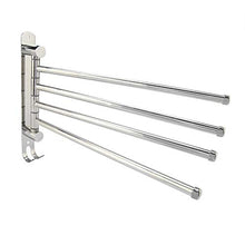 4 Girevole Portasciugamano Swing Out 304 Acciaio InossidabileAsciugamano Bar Supporto per Barra Porta Asciugamano con Due Ganci per Cucina del Bagno