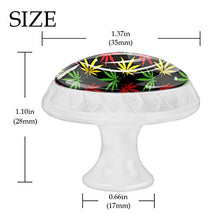 Bunte Palmblätter 4 PCS Pomelli per Porta, Pomolo per Mobile, Pomelli per Mobili con Viti, Maniglia per Armadietto, Pomelli per Porta, Pomelli per Cassetti per Porta, Armadio, Cassetto e Credenza
