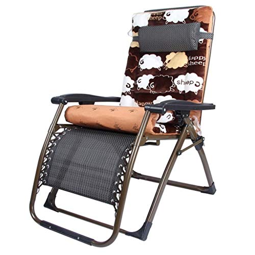 Hfyg Lettino Prendisole Patio Sedia a Sdraio, Sedia a gravità Zero poltrone reclinabili Sedia da Giardino Pieghevole Sedia Pigro Sedia Multifunzionale Regolabile Sun Lounge Chair Chaise Longue