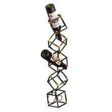 PanYFDD Contiene 5 portabottiglie da Vino a Parete con cubetti di Vino, portabottiglie sospese, 18x18x79cm Bar Ristoranti Cucina